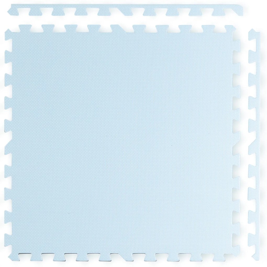 Ricokids veľká penová podložka na puzzle 60x60 cm 4 ks modrá a biela