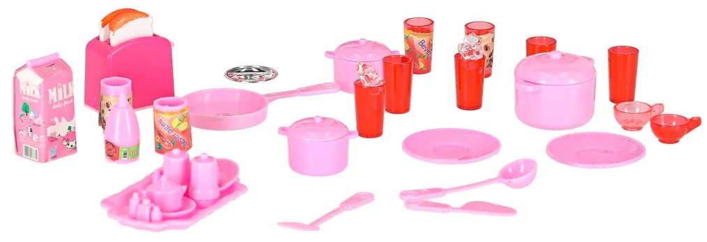 KIK Kuchyňský nábytok pre bábiky, 4 moduly, s LED a zvukmi