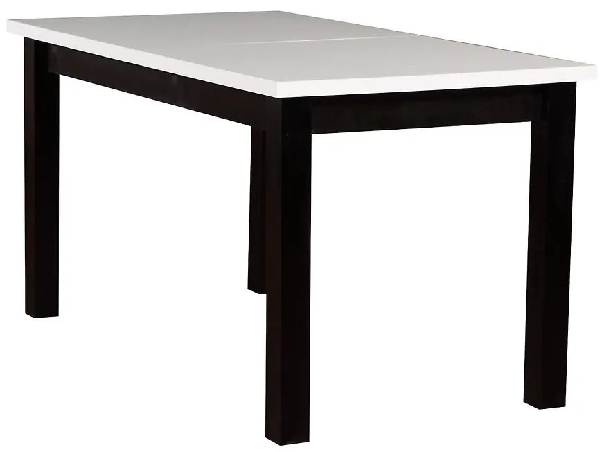 Rozkladací stôl ST28 140/180x80cm biely/cierny