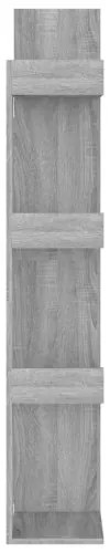 vidaXL Knižnica 48x25,5x140 cm sivý dub sonoma spracované drevo-