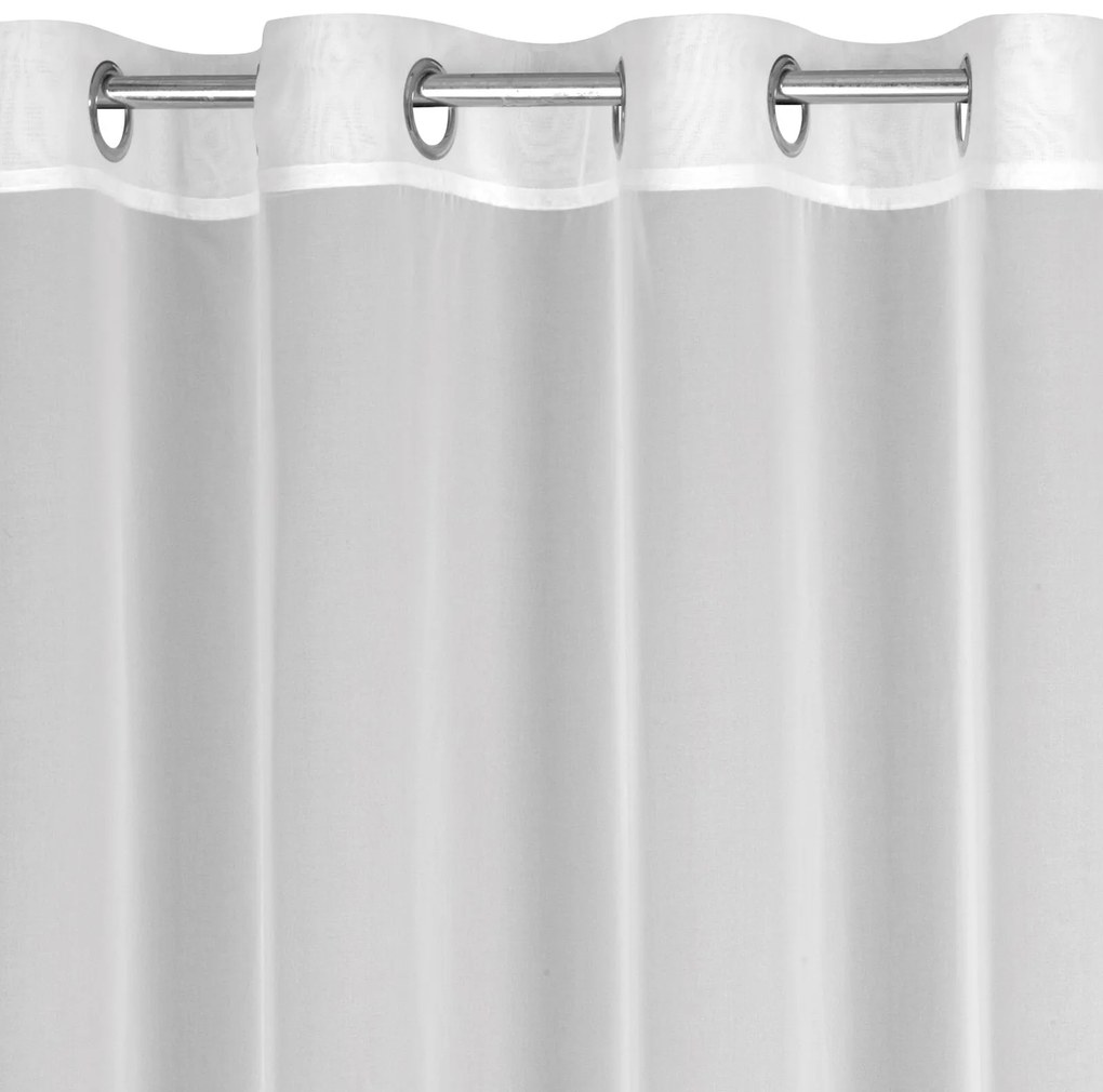 ZÁCLONA NA KRÚŽKOCH ARLETA 350X270 CM BIELA