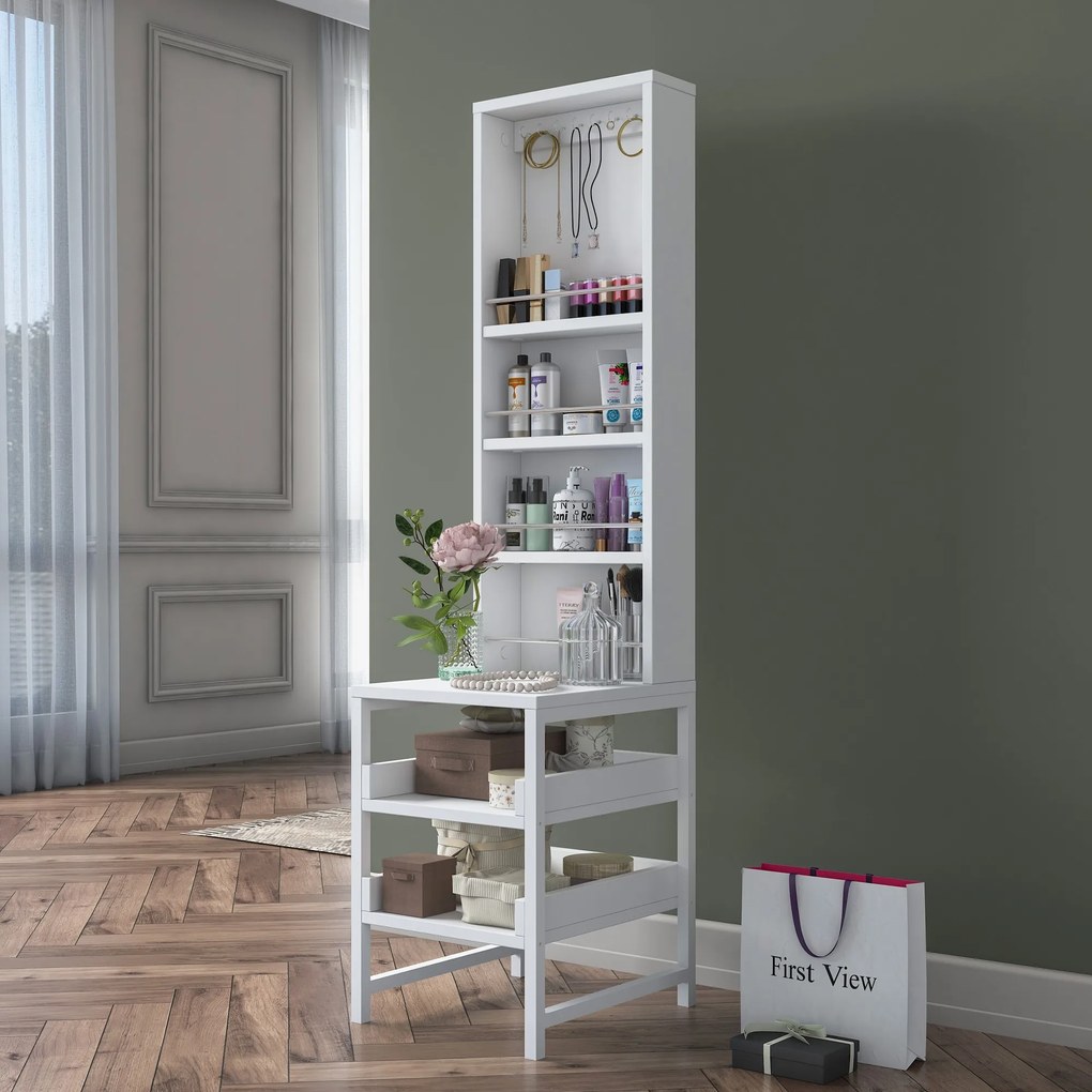 Toaletný stolík Bjorno (biela). Akcia -17%. Vlastná spoľahlivá doprava až k Vám domov. 1127588