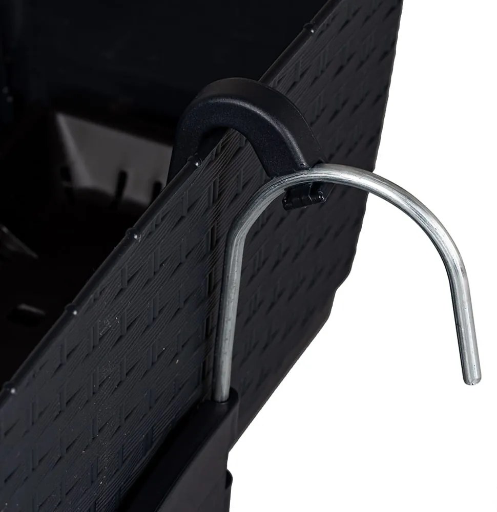 Plastový balkónový kvetináč DRL600PW 59 cm - antracit