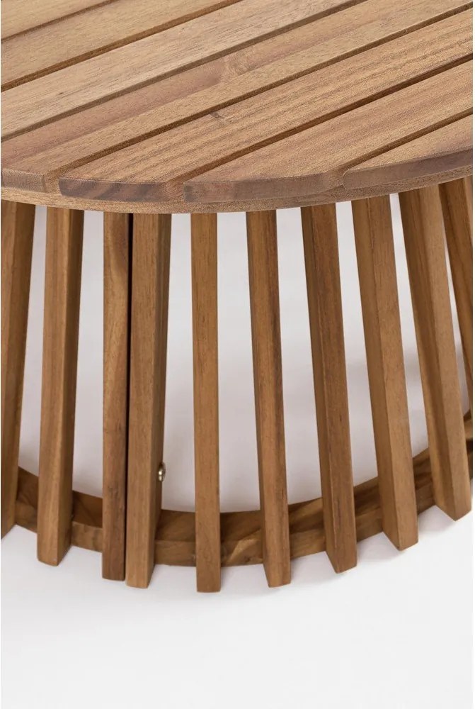 Okrúhly záhradný konferenčný stolík z masívu akácie ø 70 cm Rodano – Bizzotto