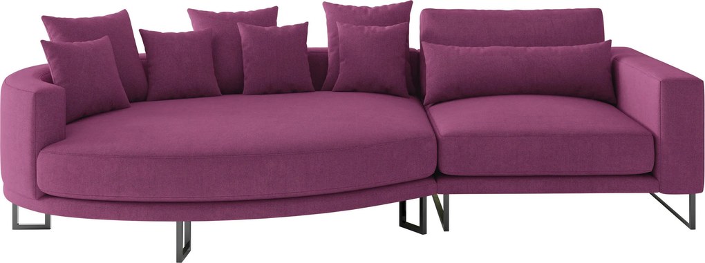 XXXLutz VEĽKÁ POHOVKA, textil, magenta Livetastic - Sedačky - 001968009106