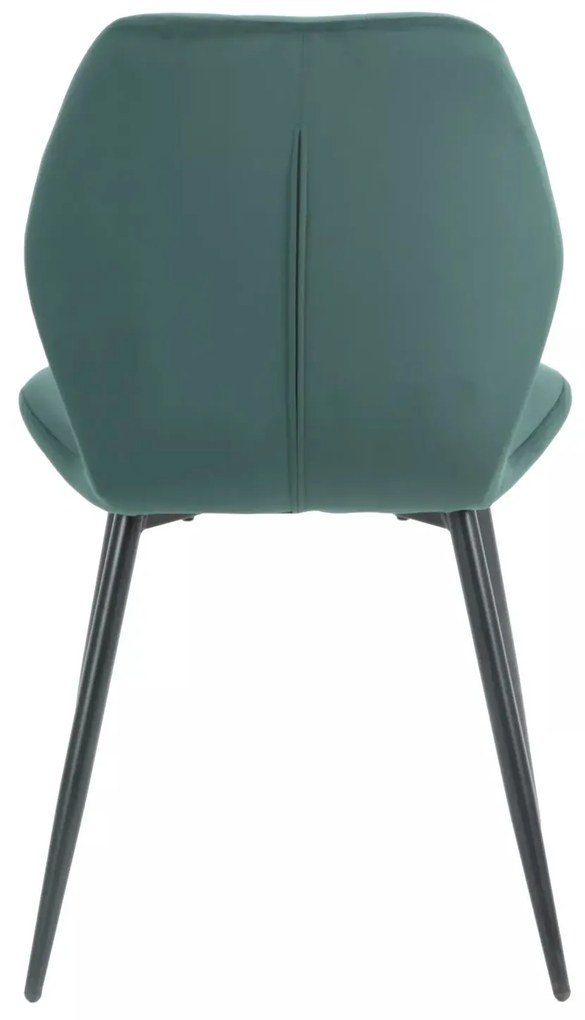 Sametová jídelní židle Jake zelená