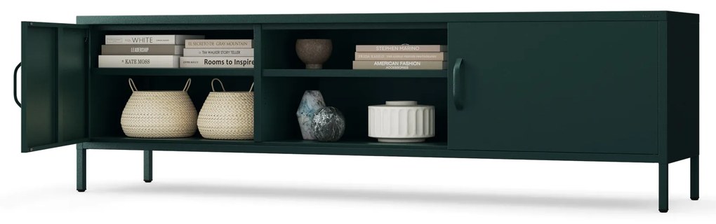 RTV skrinka XL ROSARIA 1700 x 400 x 500, fľaškovozelená