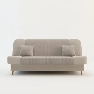 Béžová menčestrová pohovka LUPPO