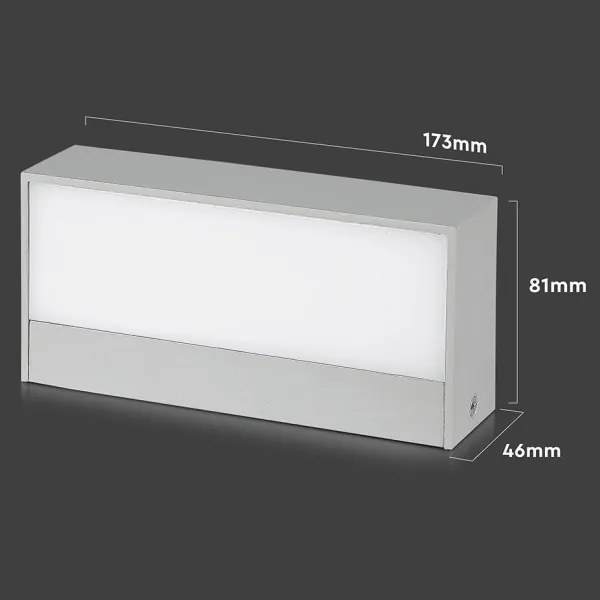 LED Vonkajšie nástenné svietidlo LED/9W/230V 6400K IP65