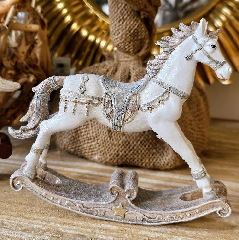 Dekoratívne soška hojdacieho koníka - 16 * 4 * 14 cm