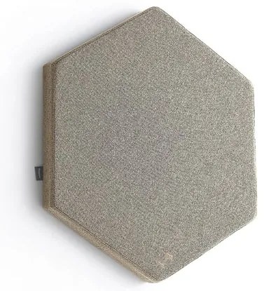 Akustický panel POLY, hexagon, 600x600x56 mm, nástenný, béžová