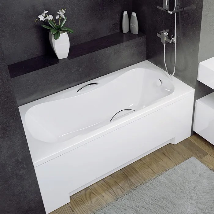 Besco Akrylátová obdĺžniková vaňa Aria Plus 130x70 (140x70, 150x70, 160x70, 170x70) BESCO-Rozmery: 160x70, BESCO-Farba: Biela