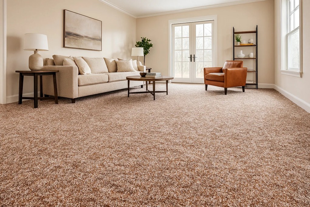 Associated Weavers, Koberec metráž Savannah 39, na mieru, šíře 3m,4m, hnedá, filc, chodba / predsieň