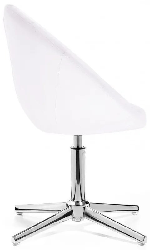 LuxuryForm DESIGN Kreslo VERA na striebornom kríži - biele