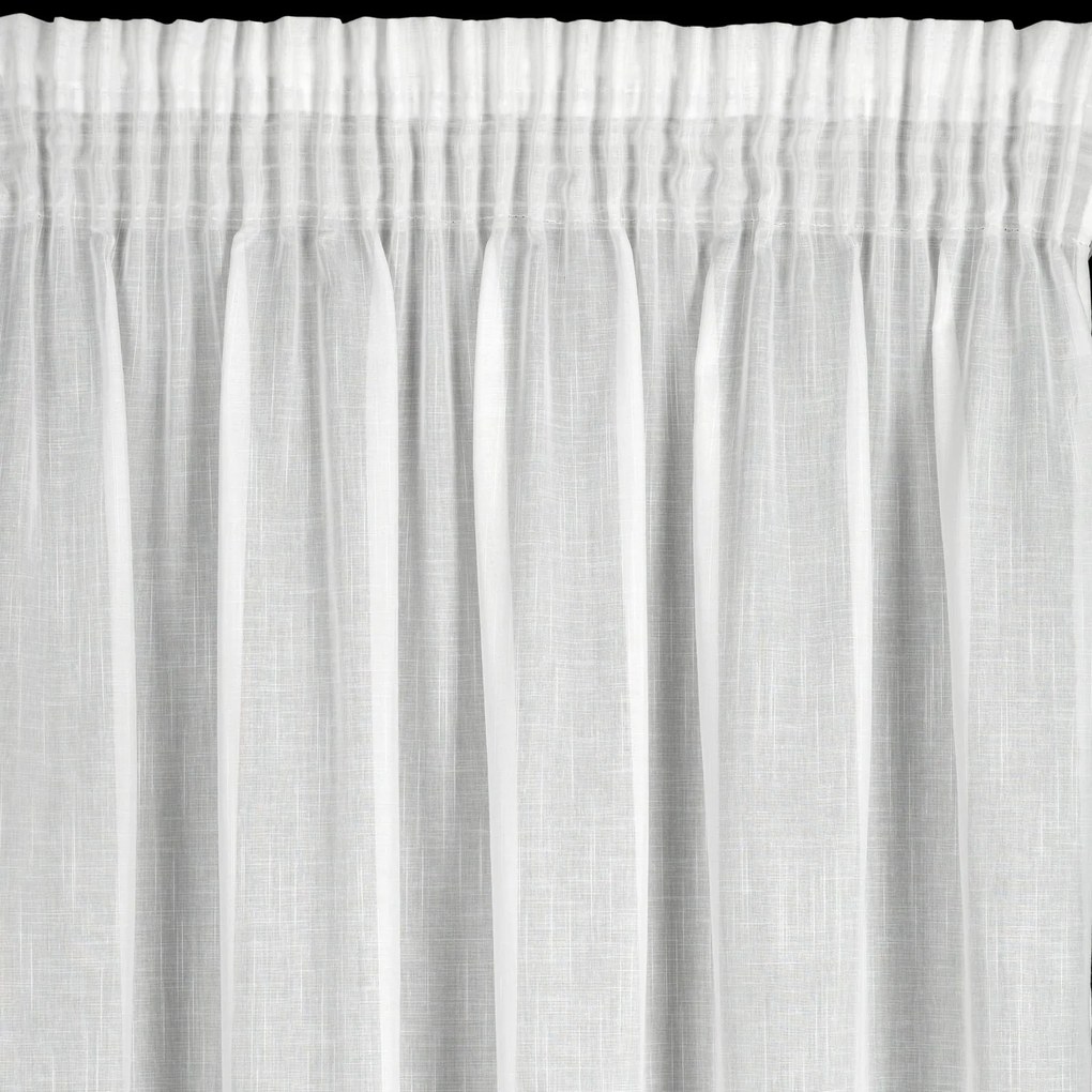 ZÁCLONA NA PÁSKE ANNA 140X270 CM BIELA