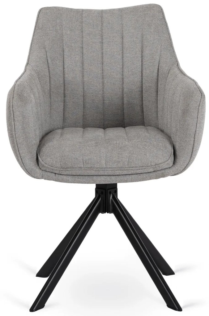 PROXIMA.store - Čalúnená otočná stolička MUMBAI FARBA: sivá