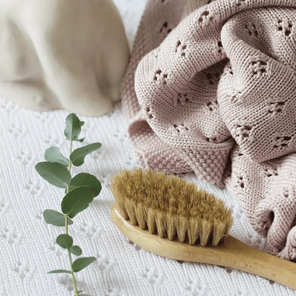 Bambusová prikrivka púdrovo ružová 80×100 cm