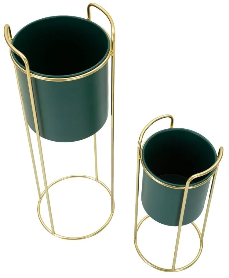 Kovové obaly na kvetináče v súprave 2 ks ø 24 cm Grent Slim – Mauro Ferretti