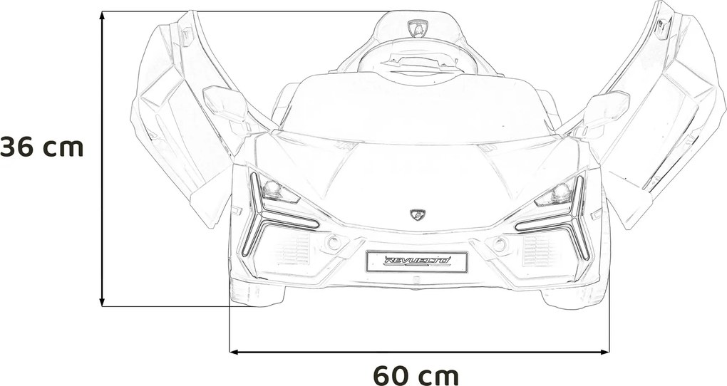 Ramiz Lamborghini Revuelto vozidlo Žltá