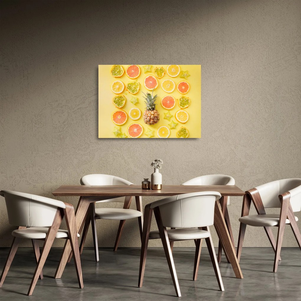 Sklenený obraz ovocie (70x50 cm)