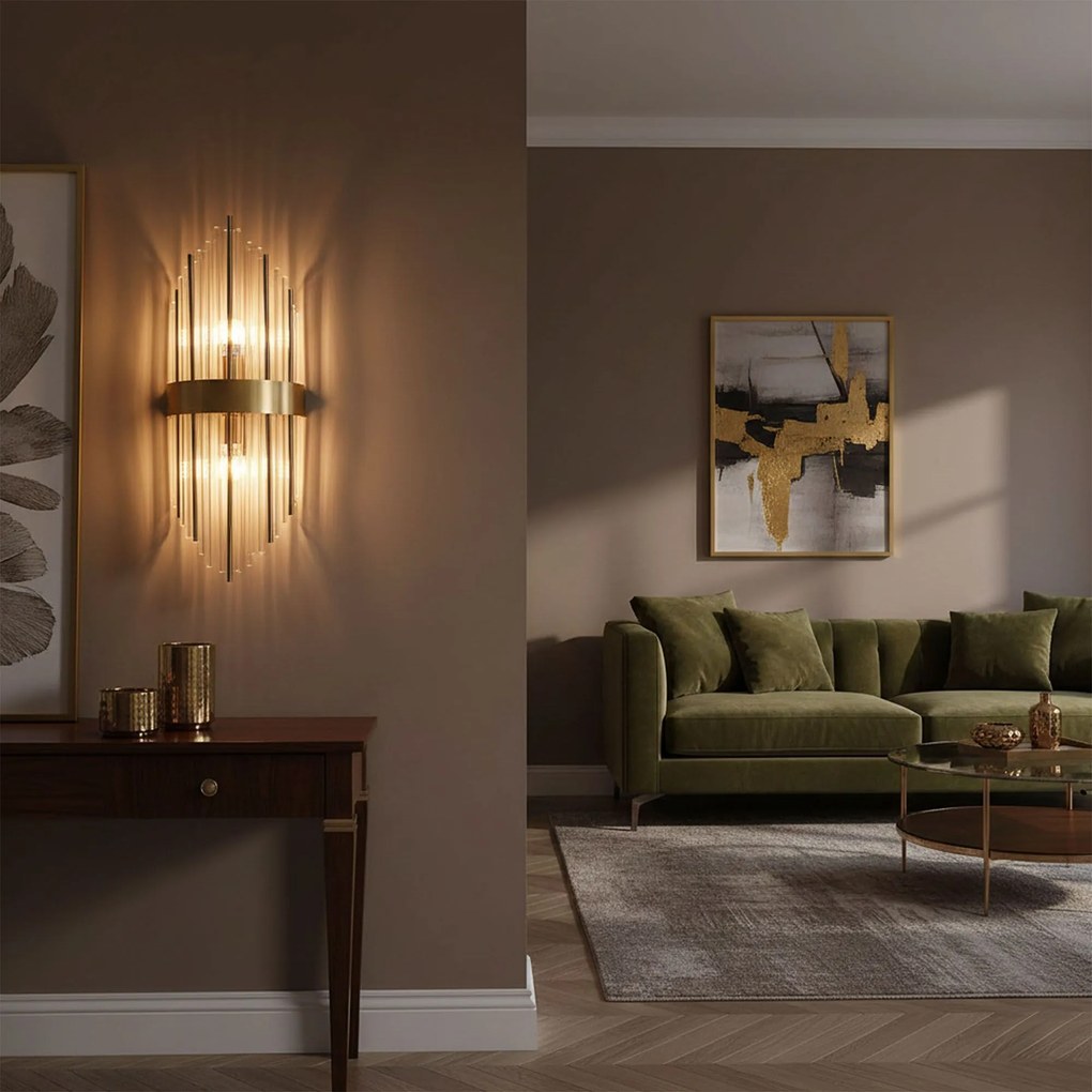 Toolight Toolight, nástenné svietidlo 2xE14, APP1761-1W, zlatá matná, OSW-04053