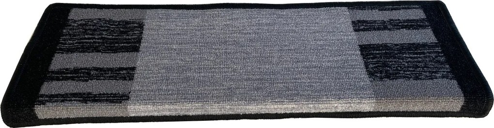 Vopi Nášľapy na schody Geneve šedý obdĺžnik, samolepiaci - 25x80 obdĺžnik (rozmer vrátane ohybu)