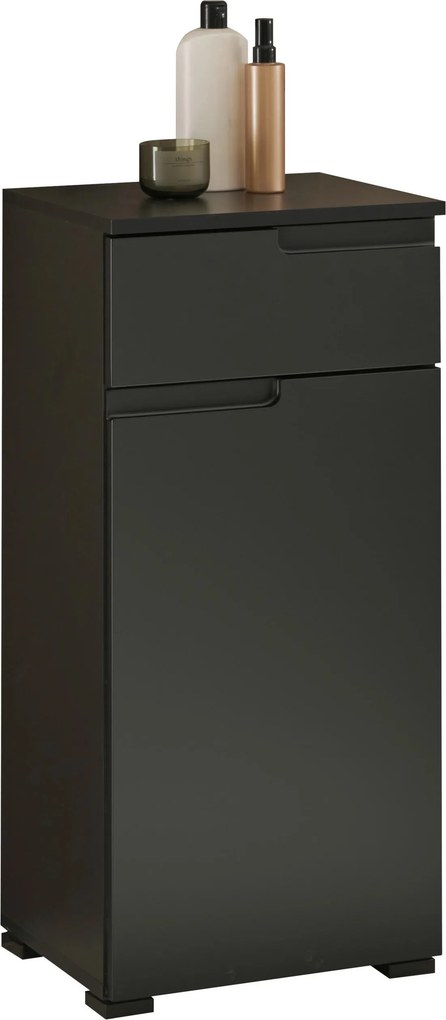 XXXLutz SPODNÁ SKRINKA, čierna, čierna, 40/85/32 cm MID.YOU - Kúpeľňové skrinky - 001279017005