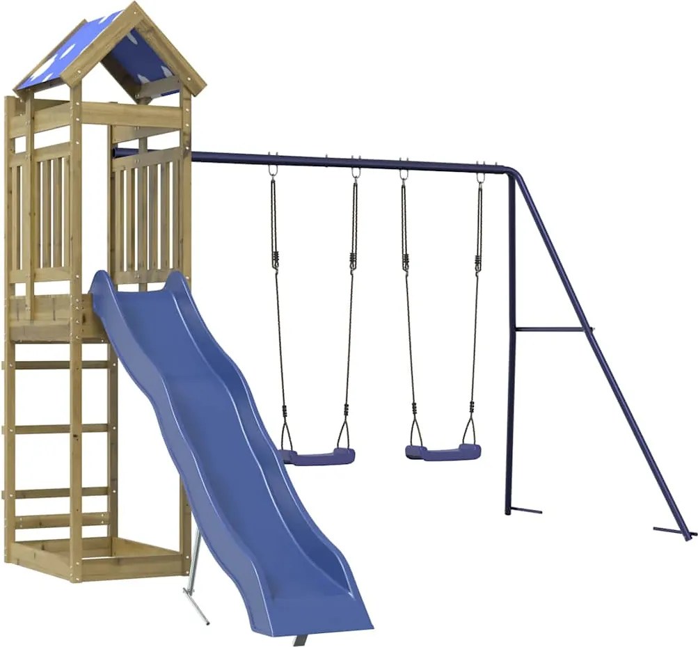 vidaXL Vonkajšia súprava na hranie impregnovaná borovica