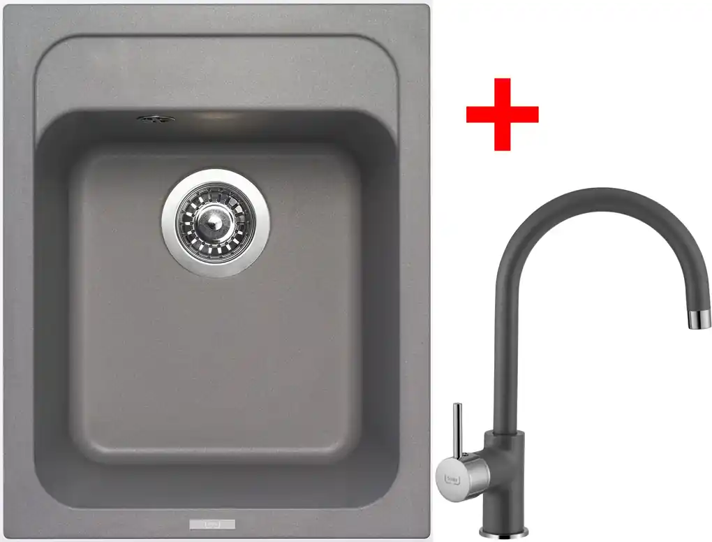 Set Sinks CLASSIC 400 Titanium + batéria VITALIA GR | Biano