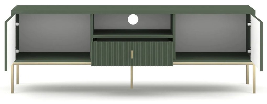 TV skrinka Militaba (zelená + zlatá) . Akcia -20%. Vlastná spoľahlivá doprava až k Vám domov. 1129025