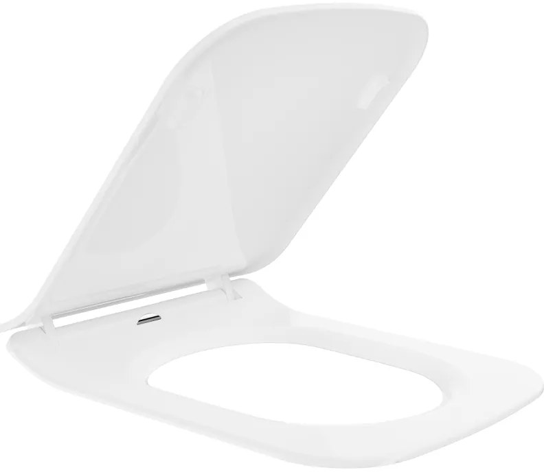 Mexen Cube, slim toaletné WC sedadlo s pomalým zatváraním, duroplast, biela lesklá, 39240000