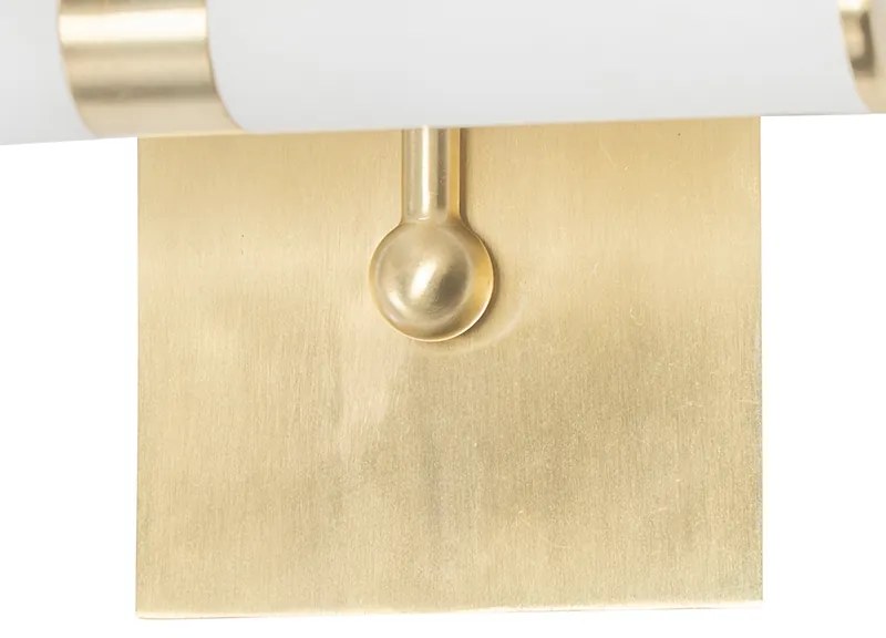 Klasická kúpeľňová nástenná lampa zlatá IP44 2-svetlo - Bath Arc