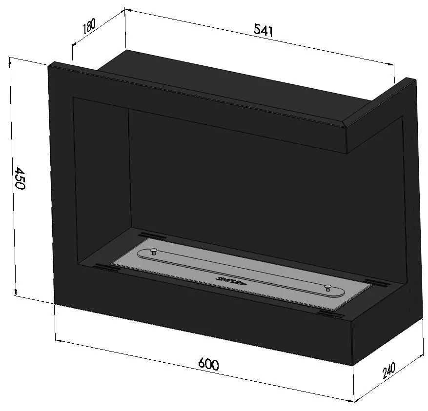 SIMPLE FIRE CORNER 600 R