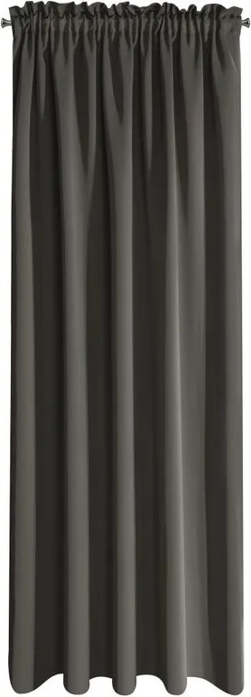 ZÁVES BLACKOUT NA PÁSKE 135X270 CM TMAVOSIVÝ