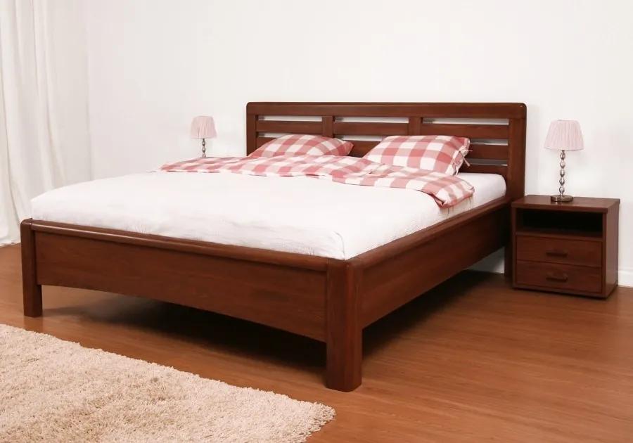 BMB VIOLA - masívna dubová posteľ 120 x 200 cm, dub masív