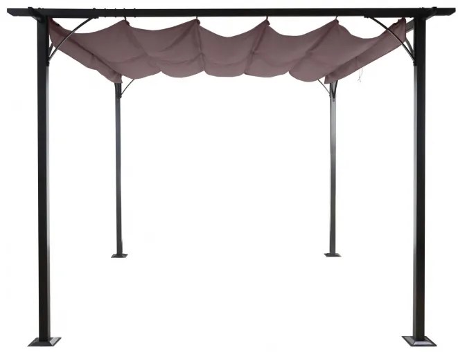 Pergola se stahovací střechou 3,5x3,5 m Dekorhome