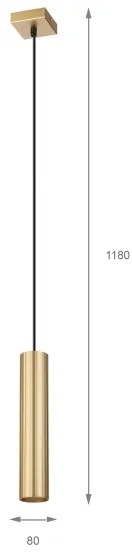 Brilagi - Závesný luster CRISPINA 1xGU10/10W/230V, zlatý