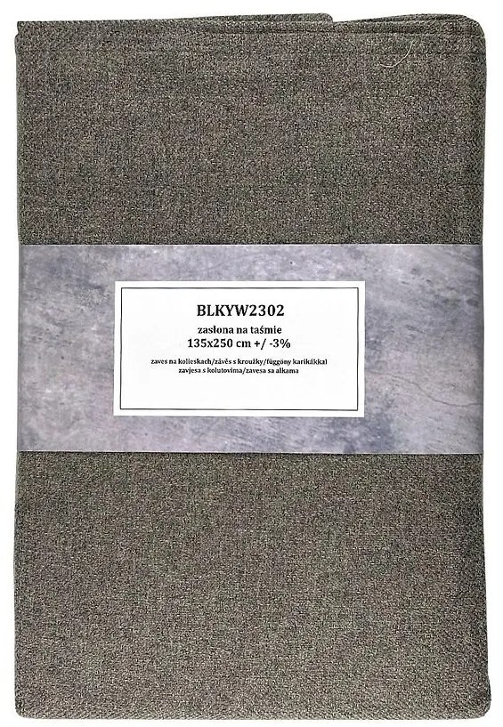 Záves na páske  BLKYW2304/2 135x250