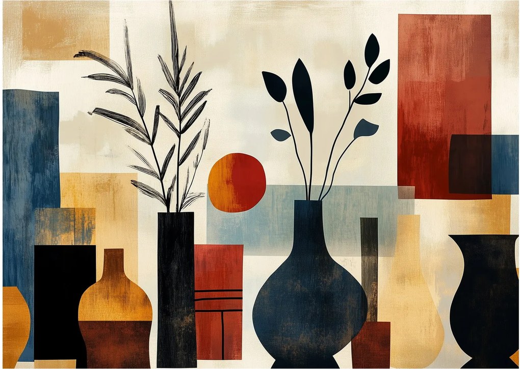 Obraz - Kubistické vázy (70x50 cm)