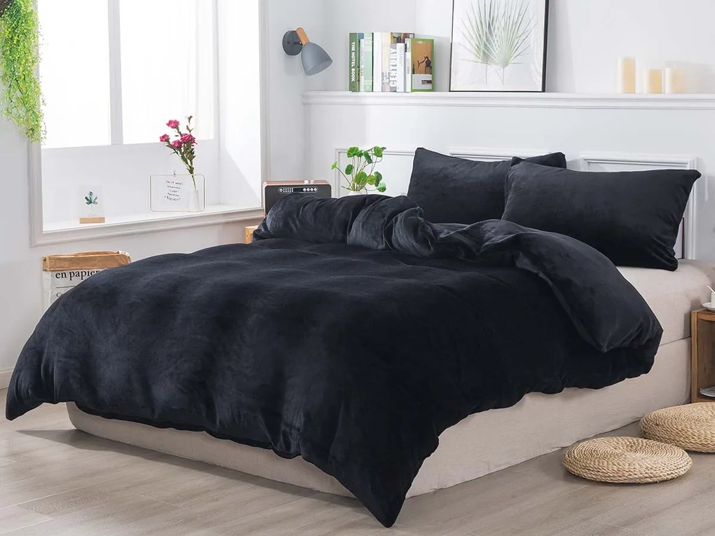 XPOSE® Mikroplyšové JORGA - čierne