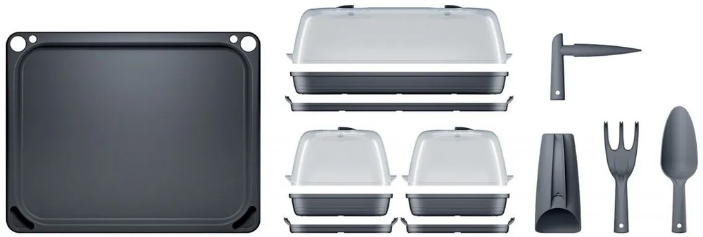 Sadbovače + nářadí RESPA GREE antracit