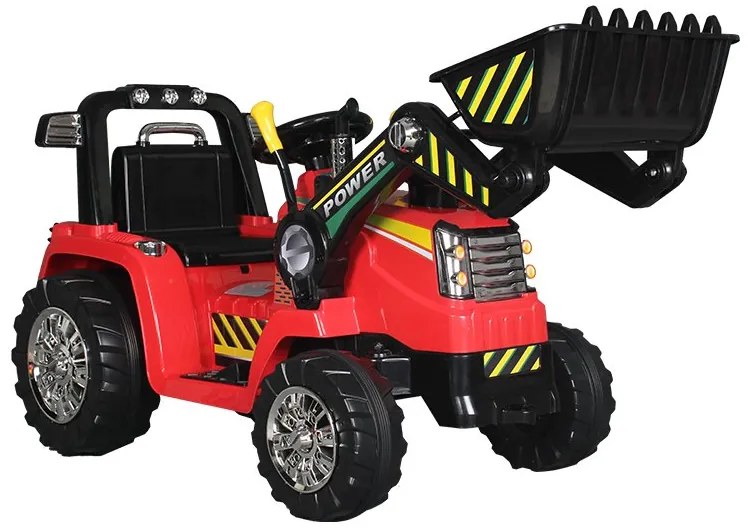 Detské elektrické autíčko BestBerg BBCC-40R - nakladač / od 3 rokov / nosnosť 30 kg / červená