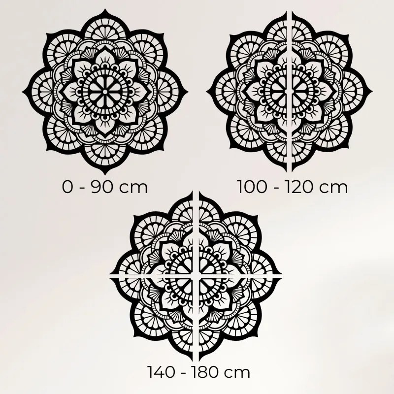 Drevená dekorácia na stenu mandala symbolika lotosový kvet I SENTOP PR0204