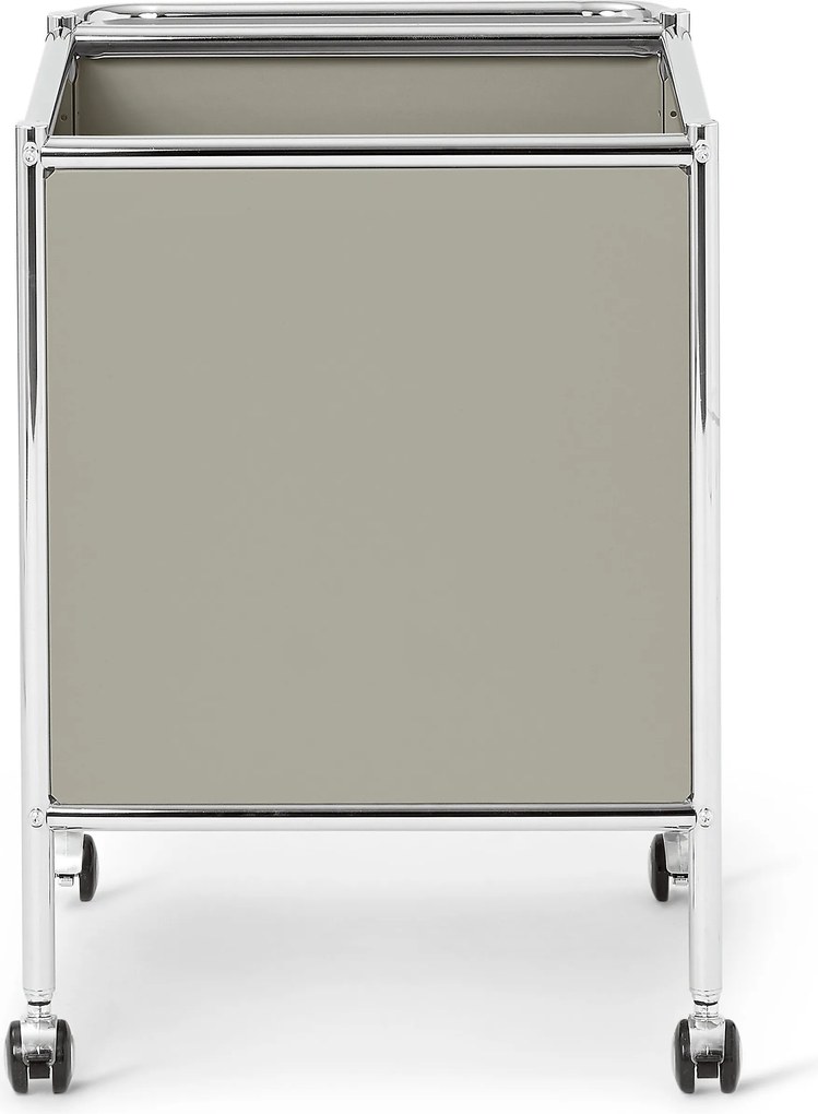 Kovový bočný vozík »CN3 Kids« s kolieskami, svetlosivý