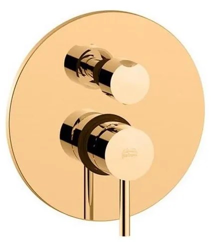 Paffoni - Sprchová batéria pre podomietkovú inštaláciu LIGHT EXCLUSIVE zlatá