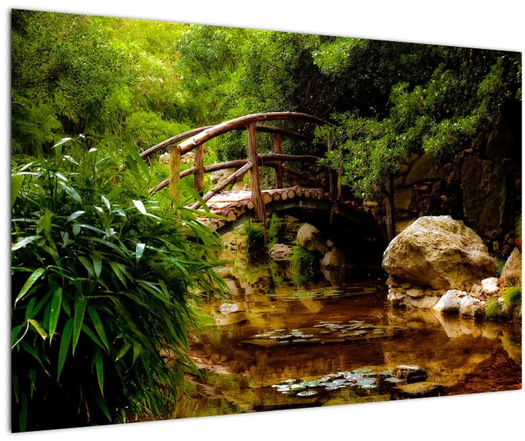Obraz - Most cez riečku (90x60 cm)