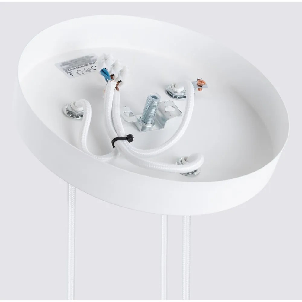 Biele závesné svietidlo ø 19,5 cm Gleam – Sollux