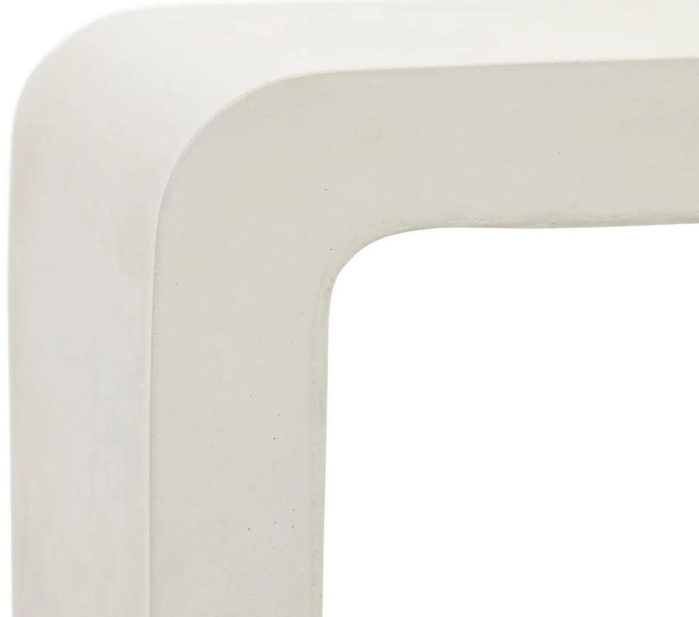 Konzolový stolík blava 120 x 80 cm biely MUZZA