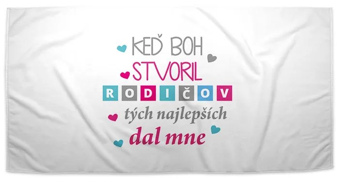 Sablio Uterák Keď Boh stvoril rodičov - 70x140 cm