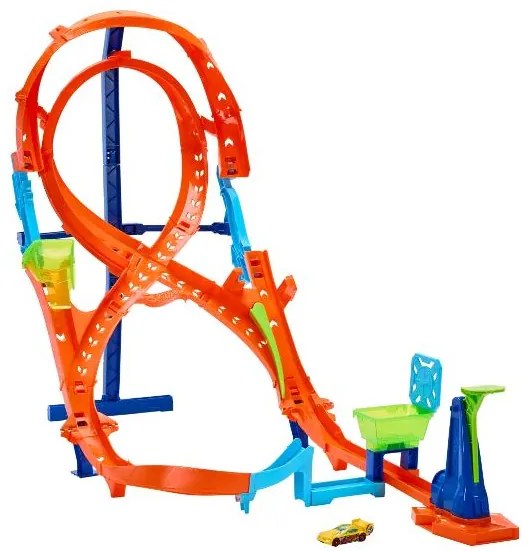 Hot Wheels Mestská transformačná pretekárska veža / Akčná skokanská dráha 8 (vertikálna osmičková dráha Hmb15) (100396475)